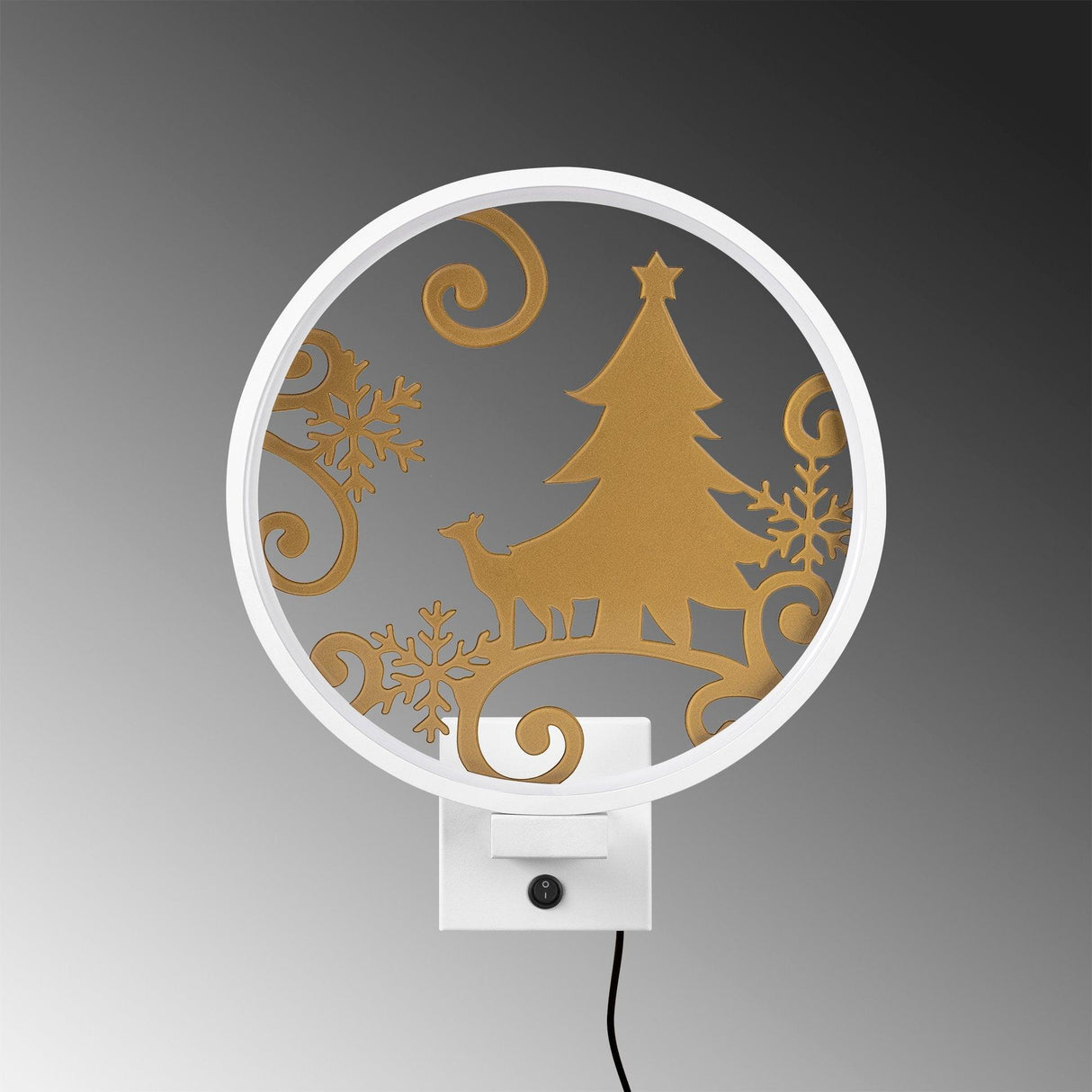 Lampă de perete XMAS27, Alb, 10x10x4 cm