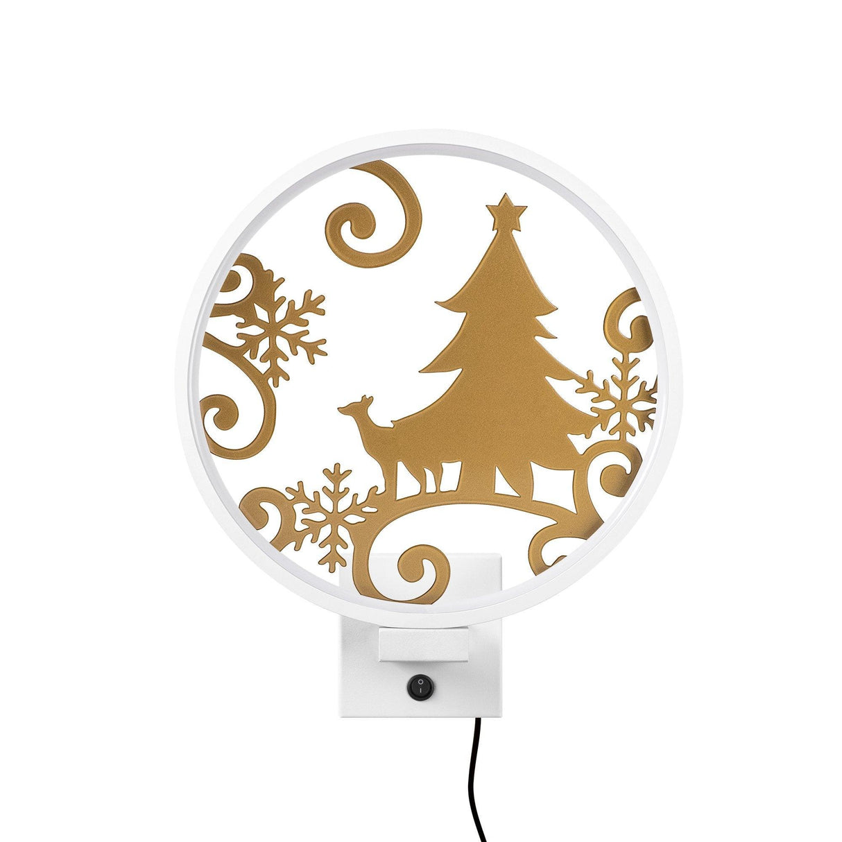 Lampă de perete XMAS27, Alb, 10x10x4 cm