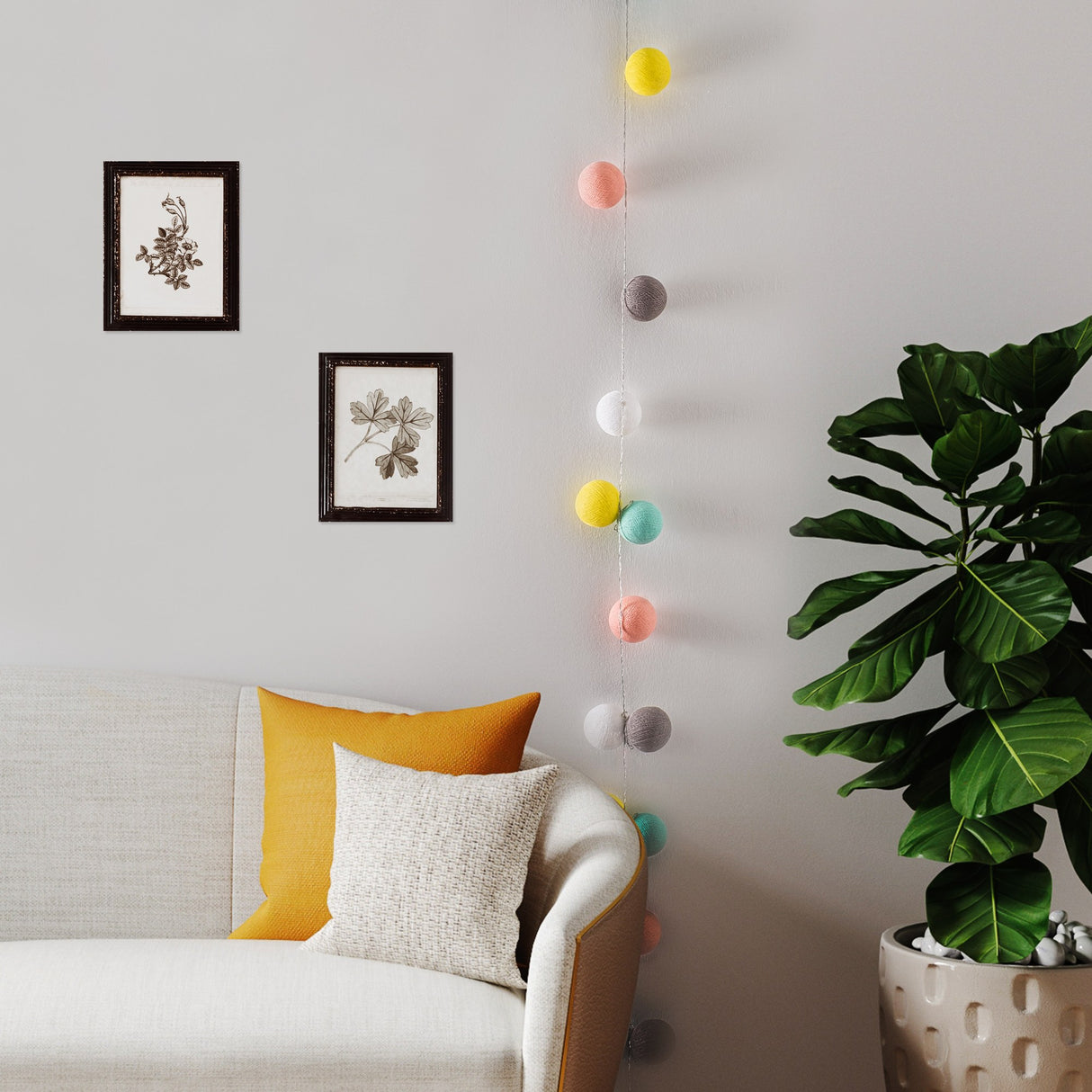 Aplică de perete Vısterya, Multicolor, Ø6 cm