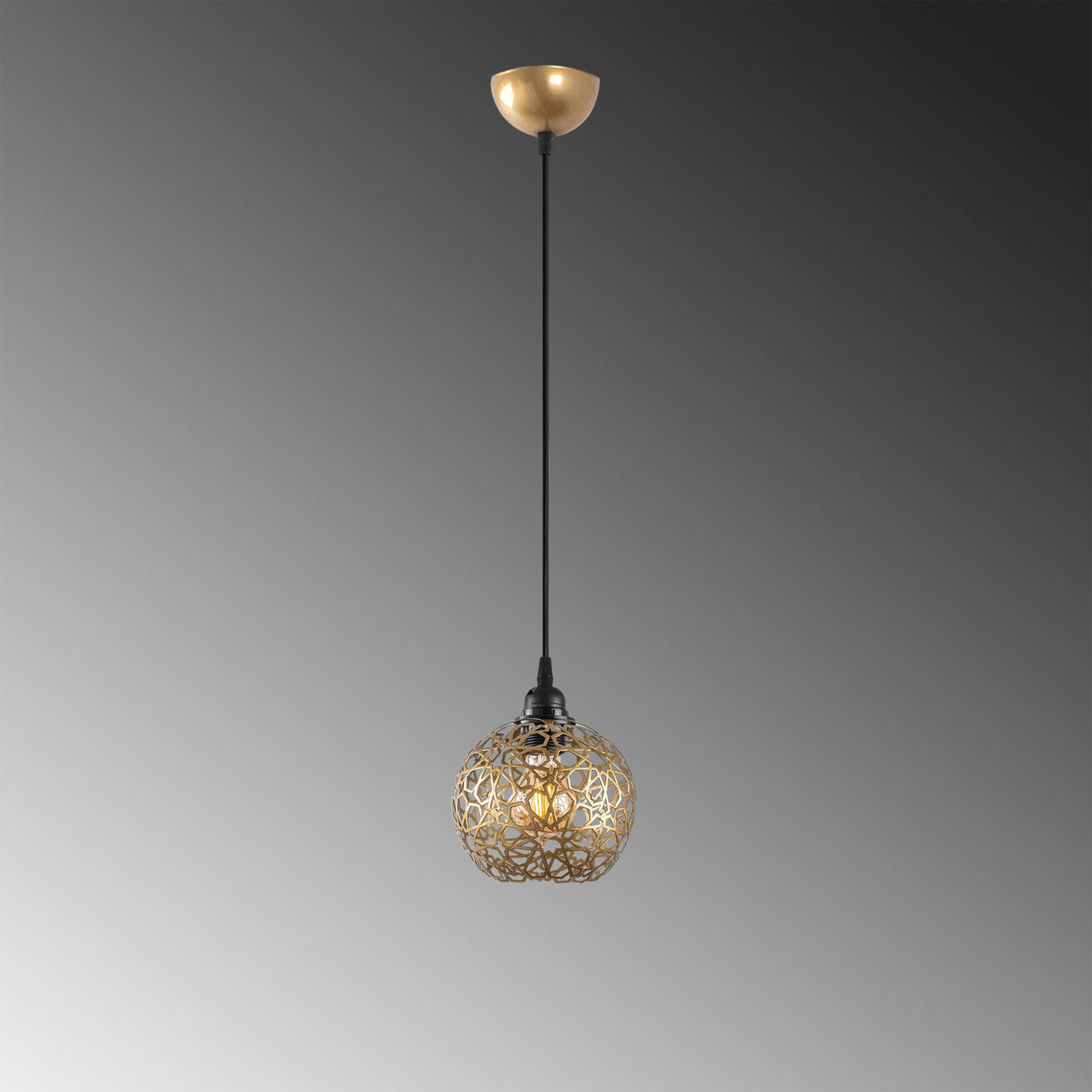 Lustră Selcuklu - Mr - 788-1, Auriu, Ø17x35 cm