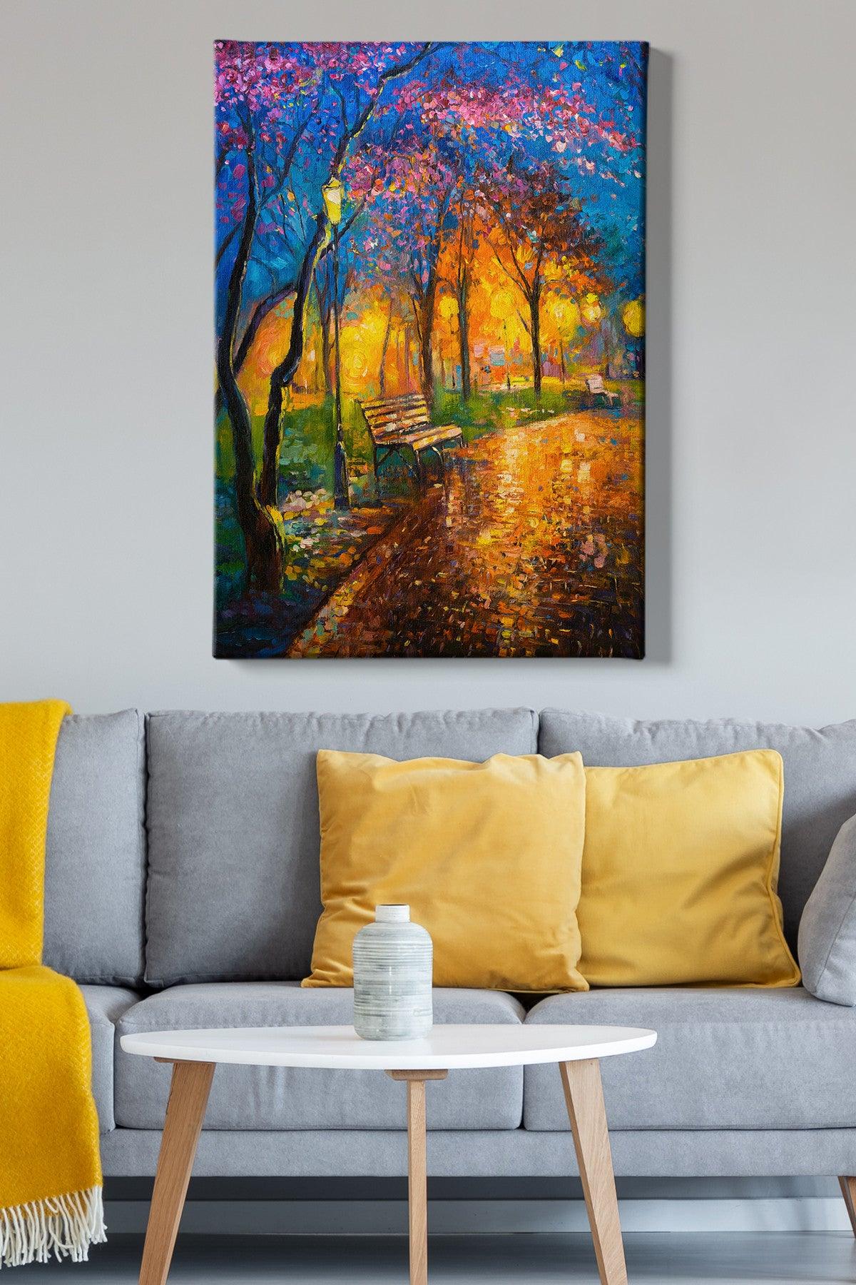 Tablou Canvas Lonely Night, Multicolor, 100 x 70 cm
