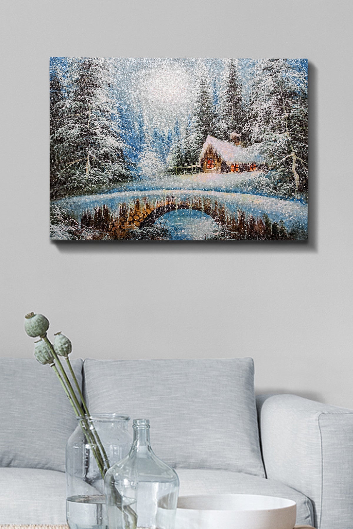 Tablou canvas Kanvas Tablo (70 x 100) - 162, Multicolor, 70x100x3 cm