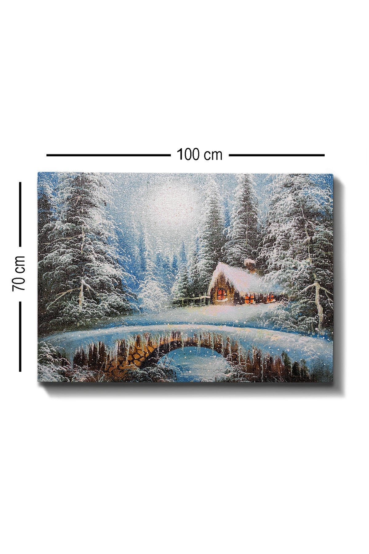 Tablou canvas Kanvas Tablo (70 x 100) - 162, Multicolor, 70x100x3 cm