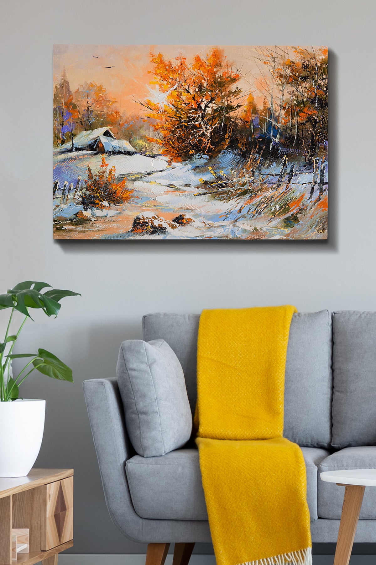 Tablou canvas Kanvas Tablo (70 x 100) - 187, Multicolor, 70x100x3 cm