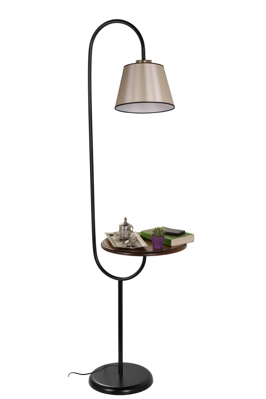Lampadar cu masuta de cafea Zumrut - Bej închis, SKU 534LUN3549