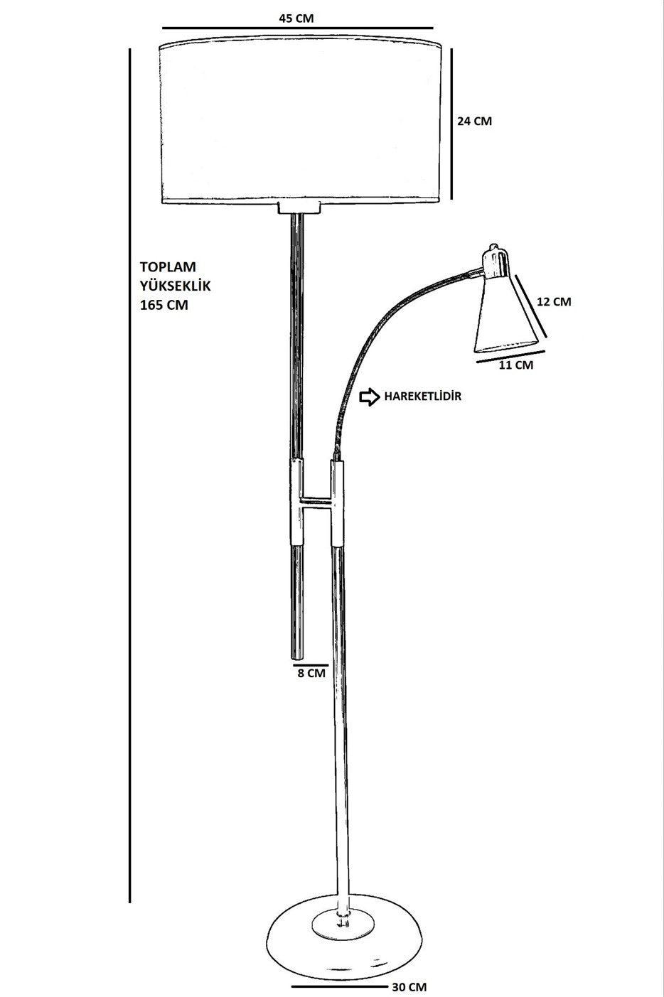 Lampadar Forza - Roz, SKU 534LUN4266