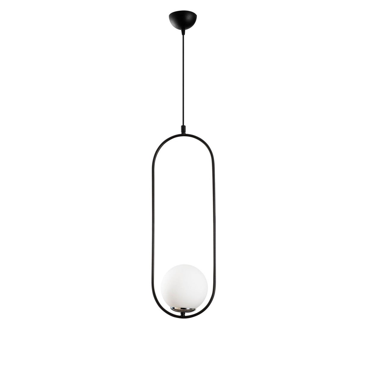 Lustră Mudoni - MR - 837, Negru - Alb, Ø15x146 cm