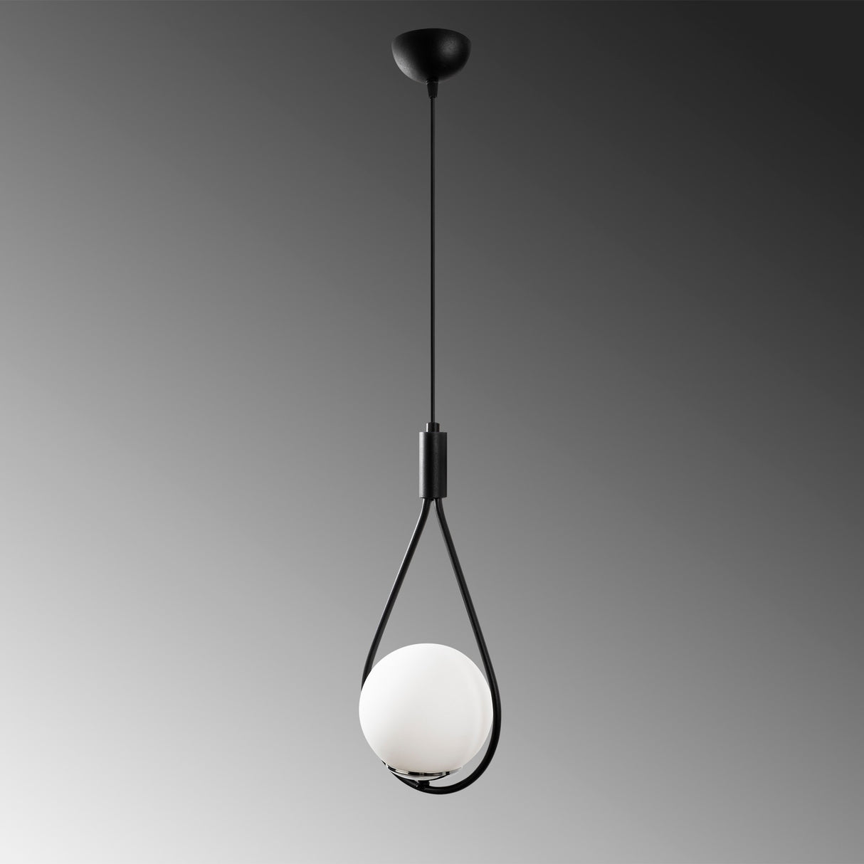 Lustră Mudoni - MR - 937, Negru, Ø15x136 cm