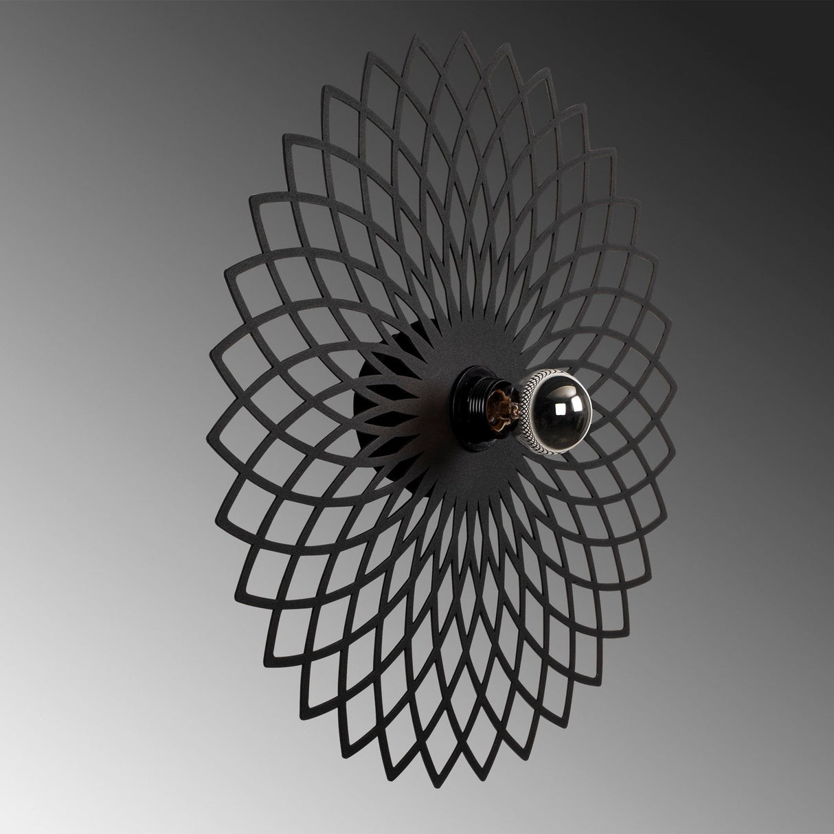 Aplică de perete Fellini - MR - 987, Negru, 50x12x50 cm