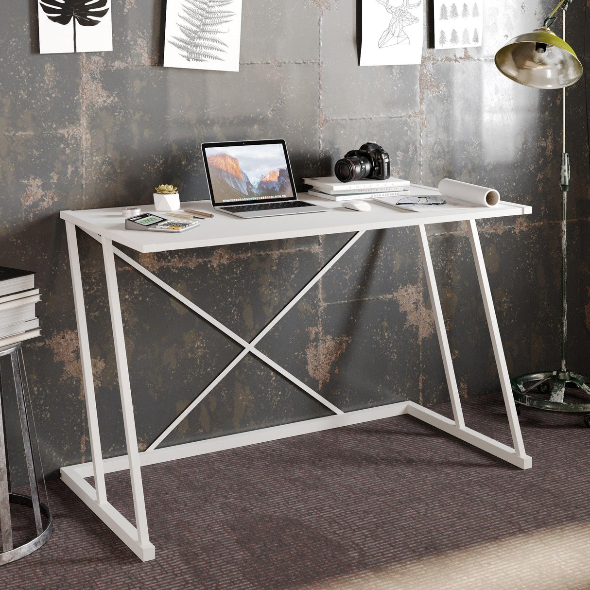 Birou Anemon, Diverse culori, Diverse dimensiuni - Alb - 120x75x75 cm | SKU: 541HDL1103 | Birou Anemon, varianta Alb - 120x75x75 cm, produs pentru amenajarea locuinței, disponibil online în România la CasaMob
