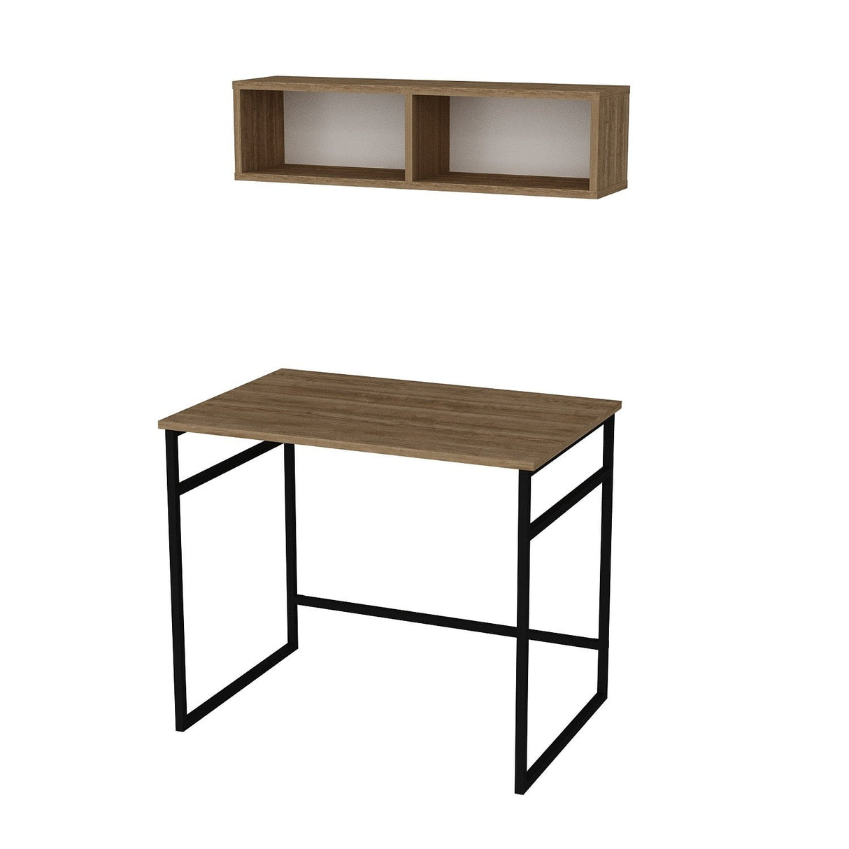 Birou Gama, Diverse culori, 90x60x75 cm - Stejar - Negru | SKU: 541HDL1109 | Birou Gama, 90x60x75 cm, varianta Stejar - Negru, produs pentru amenajarea locuinței, disponibil online în România la CasaMob