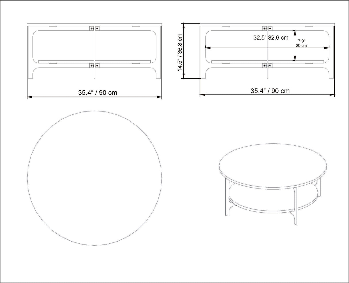 Măsuță de cafea Versy, Diverse culori, Diverse dimensiuni - Negru - 90x90x37 cm | SKU: 541HDL1212 | Măsuță de cafea Versy, varianta Negru - 90x90x37 cm, produs pentru amenajarea locuinței, disponibil online în România la CasaMob