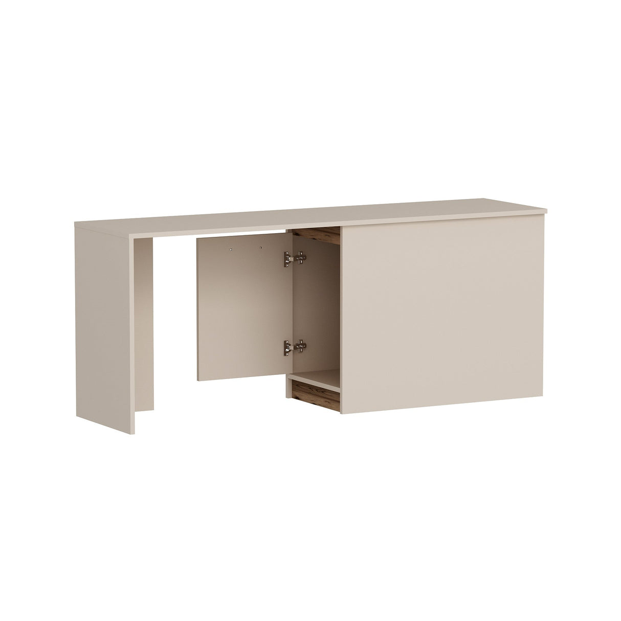 Birou Akser, Diverse culori, 180x47x74 cm - Light walnut - Bej | SKU: 550ARN1179 | Birou Akser, 180x47x74 cm, varianta Light walnut - Bej, produs pentru amenajarea locuinței, disponibil online în România la CasaMob