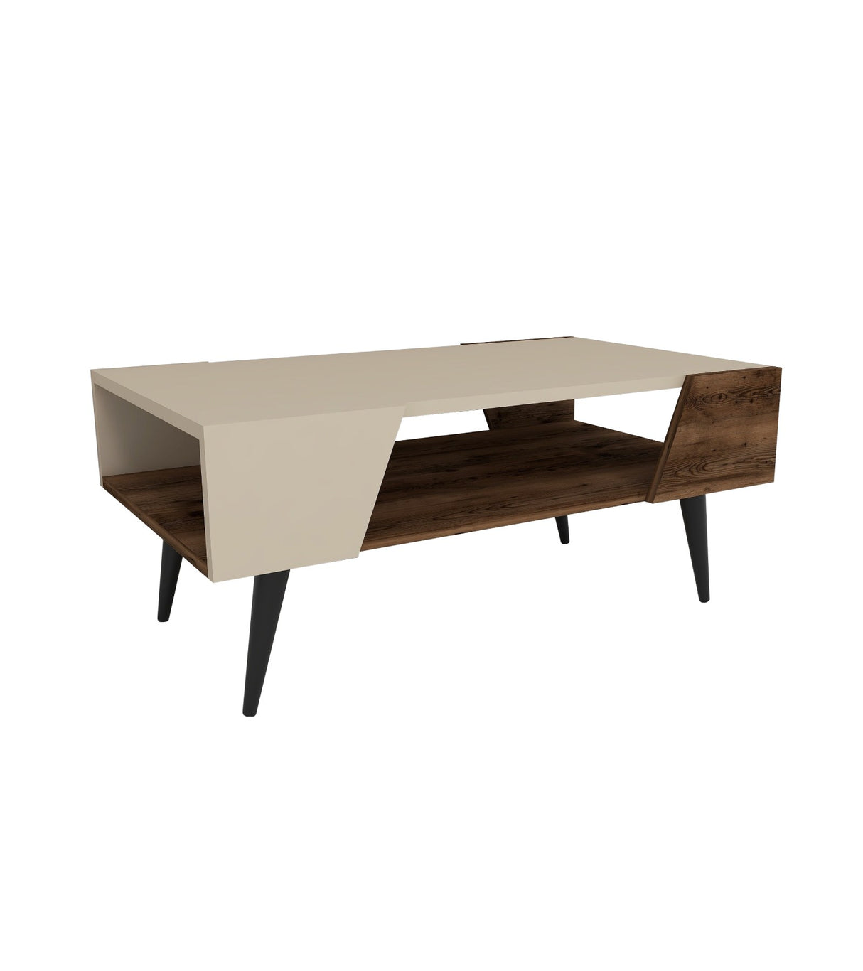 Măsuță de cafea Aren, Bej - Light walnut, 90x54x38 cm