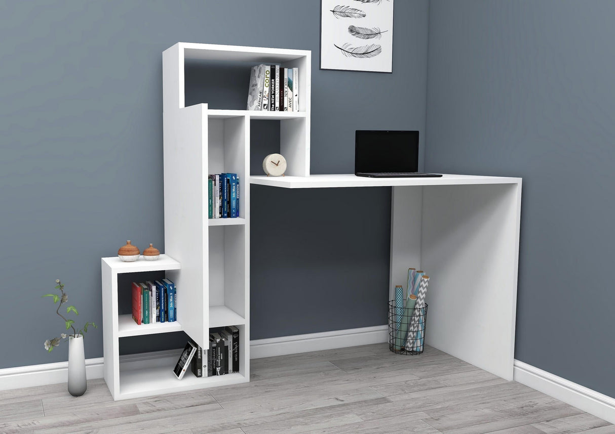 Birou Irmak, Diverse culori, Diverse dimensiuni - Alb - 139x119x55 cm | SKU: 550ARN2210 | Birou Irmak, varianta Alb - 139x119x55 cm, produs pentru amenajarea locuinței, disponibil online în România la CasaMob