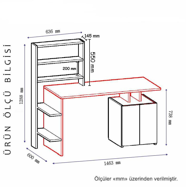 Birou Melis, Diverse culori, 146x60x74 cm - Alb - Antracit | SKU: 550ARN2212 | Birou Melis, 146x60x74 cm, varianta Alb - Antracit, produs pentru amenajarea locuinței, disponibil online în România la CasaMob