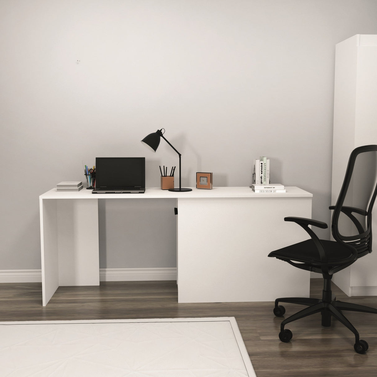 Birou Akser, Diverse culori, 180x47x74 cm - Alb | SKU: 550ARN2274 | Birou Akser, 180x47x74 cm, varianta Alb, produs pentru amenajarea locuinței, disponibil online în România la CasaMob