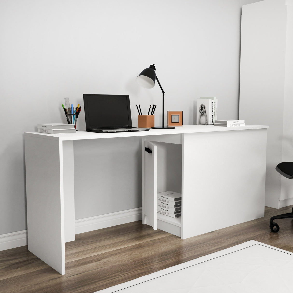 Birou Akser, Diverse culori, 180x47x74 cm - Alb | SKU: 550ARN2274 | Birou Akser, 180x47x74 cm, varianta Alb, produs pentru amenajarea locuinței, disponibil online în România la CasaMob