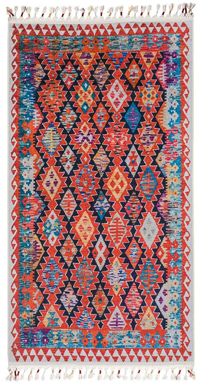 Covor Etnik, Multicolor, 80x150x1 cm