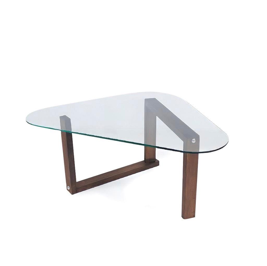 Masuta de cafea Cam Orta Sehpa S302, Nuc, 96x41x81 cm