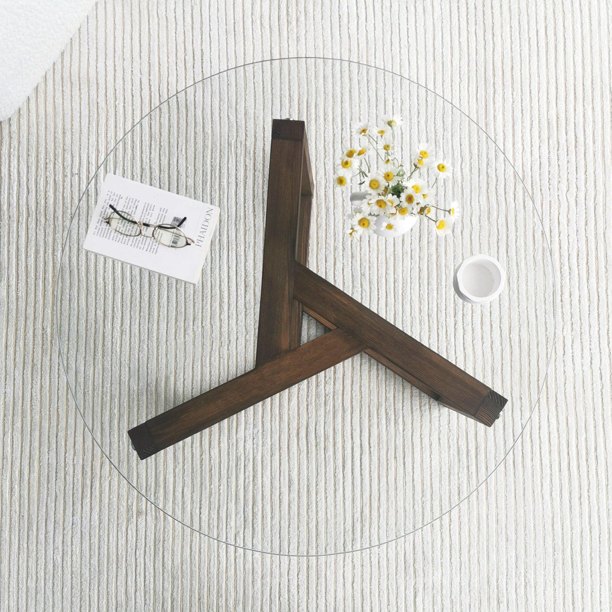 Măsuță de cafea Miro, Diverse culori, 75x75x40 cm - Nuc | SKU: 552NOS1412 | Măsuță de cafea Miro, 75x75x40 cm, varianta Nuc, produs pentru amenajarea locuinței, disponibil online în România la CasaMob