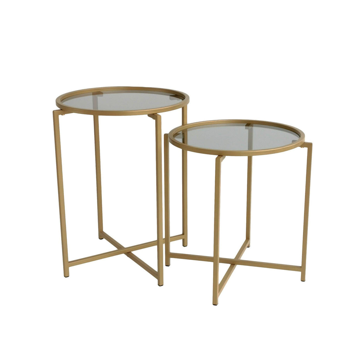 Set masuta de cafea S406 - Gold, Aur, 50x50x50 cm