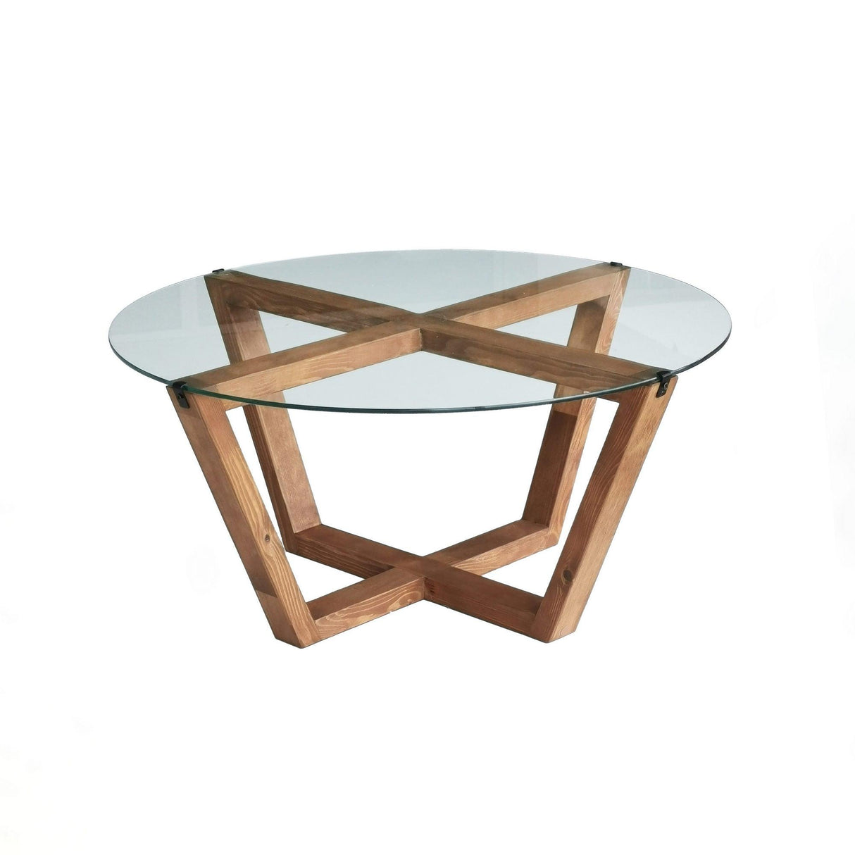 Masuta de cafea Lotus, De lemn, 75x35x75 cm
