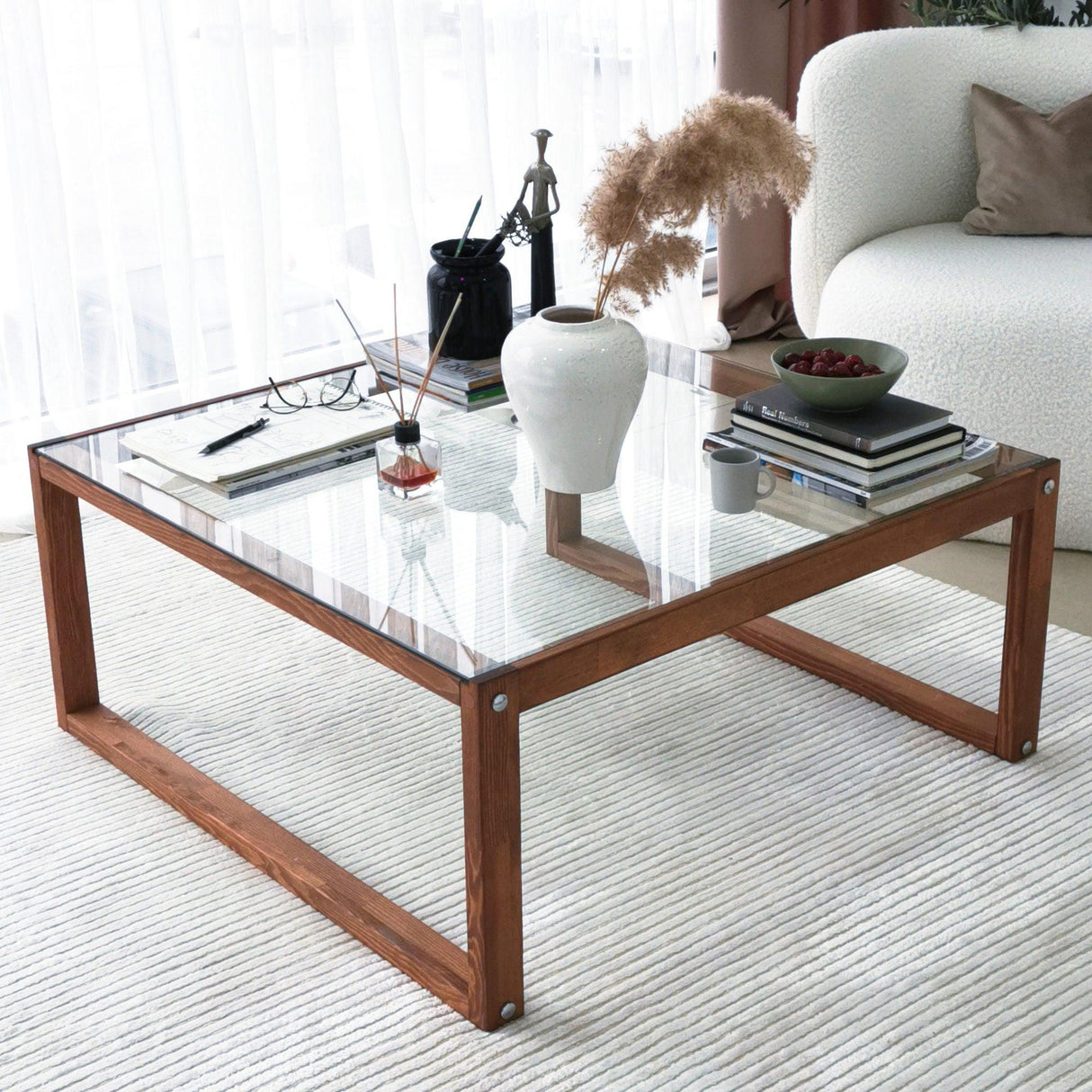 Măsuță de cafea Via, Diverse culori, Diverse dimensiuni - Lemn - 90x90x40 cm | SKU: 552NOS1441 | Măsuță de cafea Via, varianta Lemn - 90x90x40 cm, produs pentru amenajarea locuinței, disponibil online în România la CasaMob