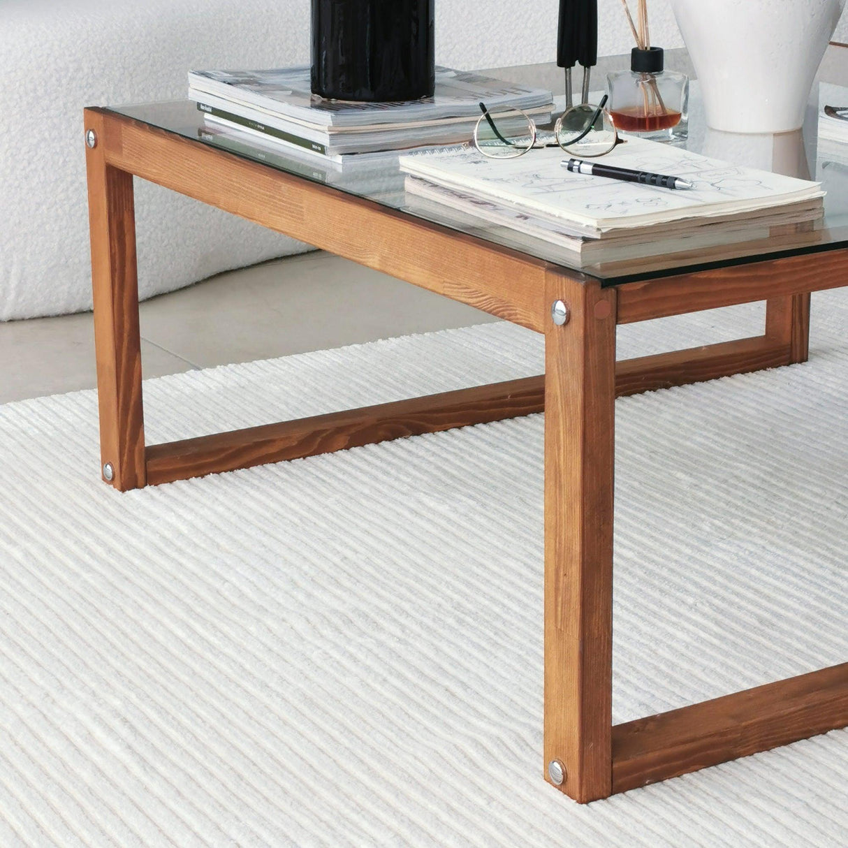 Măsuță de cafea Via, Diverse culori, Diverse dimensiuni - Lemn - 90x90x40 cm | SKU: 552NOS1441 | Măsuță de cafea Via, varianta Lemn - 90x90x40 cm, produs pentru amenajarea locuinței, disponibil online în România la CasaMob