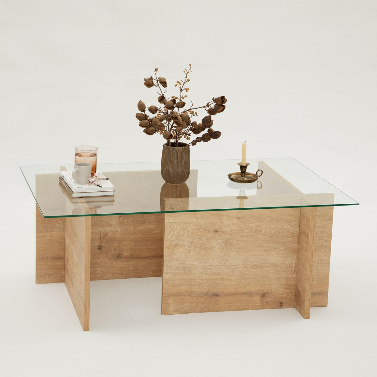 Măsuță de cafea Escape, Diverse culori, Diverse dimensiuni - Stejar safir - 105x65x40 cm | SKU: 552NOS2271 | Măsuță de cafea Escape, varianta Stejar safir - 105x65x40 cm, produs pentru amenajarea locuinței, disponibil online în România la CasaMob