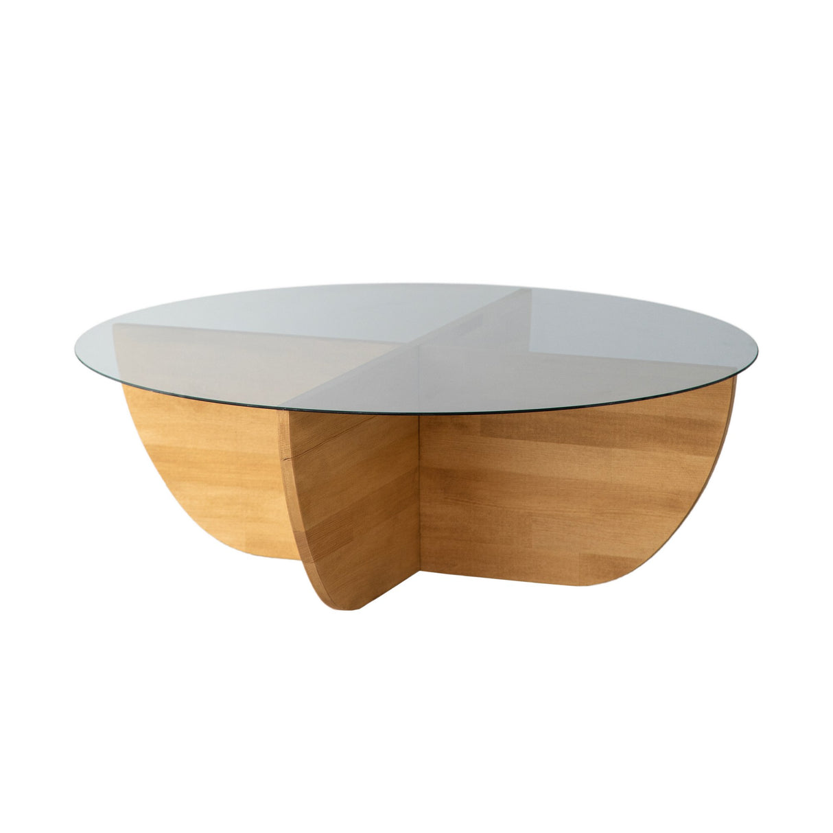 Măsuță de cafea Lily Wood - Fume, Oak, Stejar, 90x90x30 cm