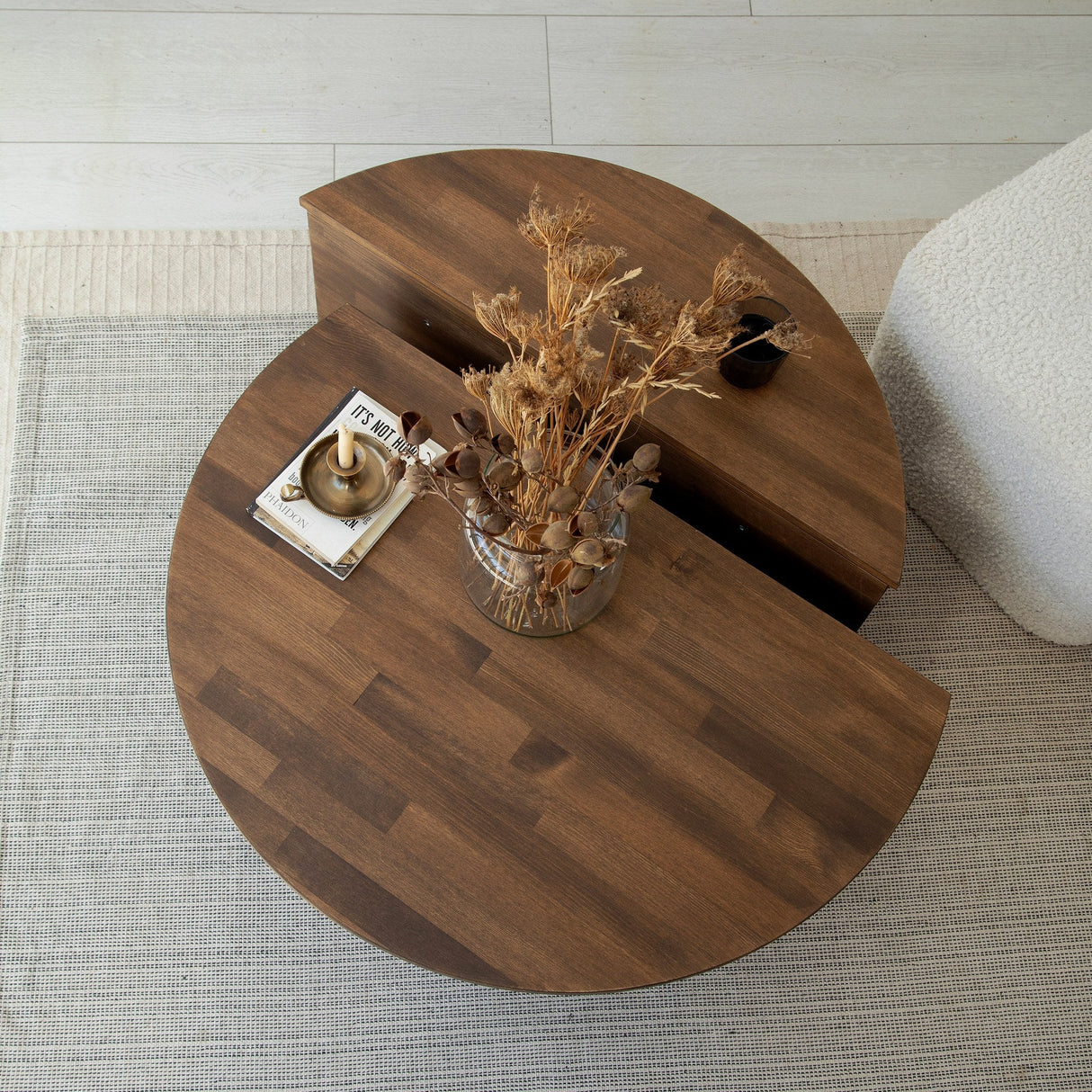Măsuță de cafea Podium Wood, Diverse culori, 90x60x30 cm - Nuc | SKU: 552NOS1476 | Măsuță de cafea Podium Wood, 90x60x30 cm, varianta Nuc, produs pentru amenajarea locuinței, disponibil online în România la CasaMob