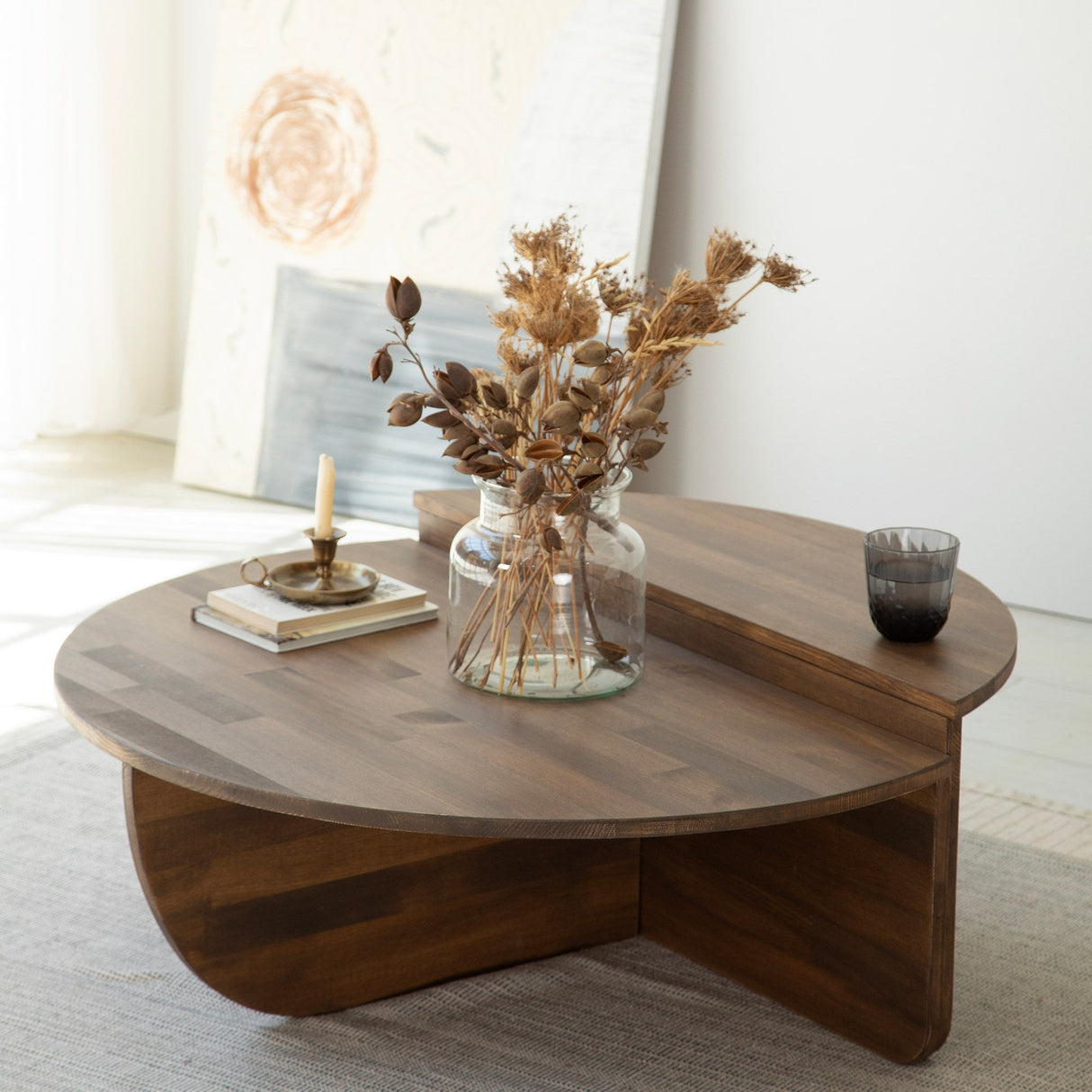 Măsuță de cafea Podium Wood, Diverse culori, 90x60x30 cm - Nuc | SKU: 552NOS1476 | Măsuță de cafea Podium Wood, 90x60x30 cm, varianta Nuc, produs pentru amenajarea locuinței, disponibil online în România la CasaMob