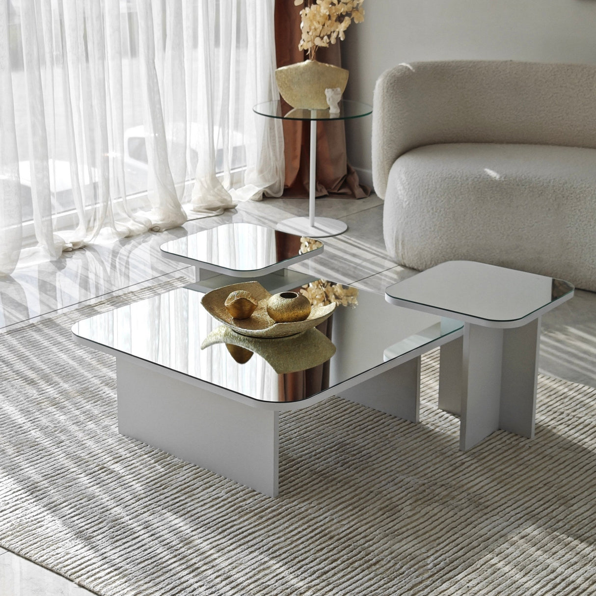 Măsuță de cafea Jazz, Diverse culori, 80x80x30 cm - Alb | SKU: 552NOS1480 | Măsuță de cafea Jazz, 80x80x30 cm, varianta Alb, produs pentru amenajarea locuinței, disponibil online în România la CasaMob