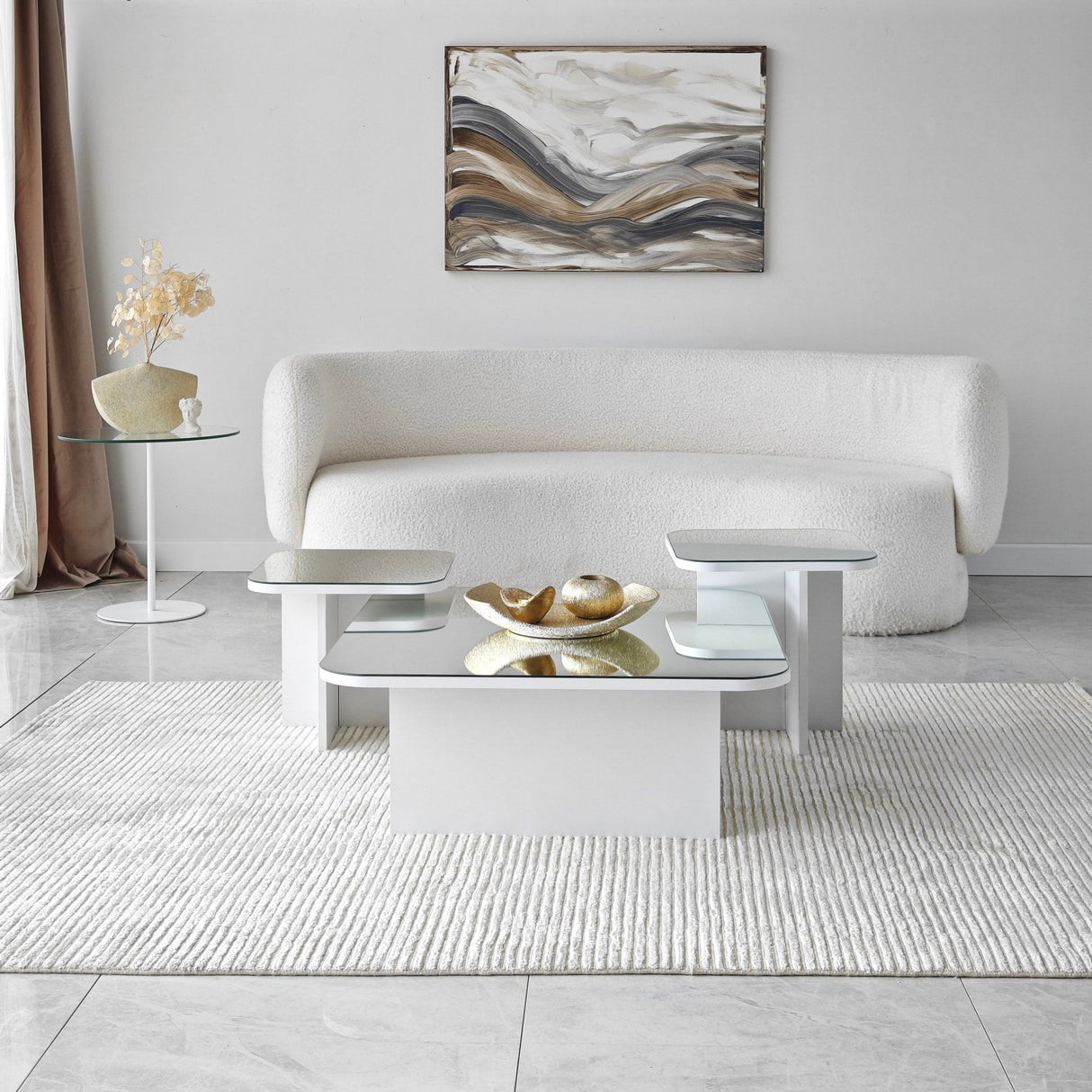 Măsuță de cafea Jazz, Diverse culori, 80x80x30 cm - Alb | SKU: 552NOS1480 | Măsuță de cafea Jazz, 80x80x30 cm, varianta Alb, produs pentru amenajarea locuinței, disponibil online în România la CasaMob