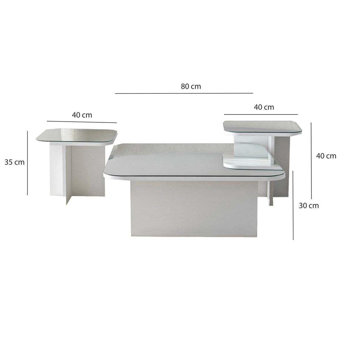 Măsuță de cafea Jazz, Diverse culori, 80x80x30 cm - Alb | SKU: 552NOS1480 | Măsuță de cafea Jazz, 80x80x30 cm, varianta Alb, produs pentru amenajarea locuinței, disponibil online în România la CasaMob