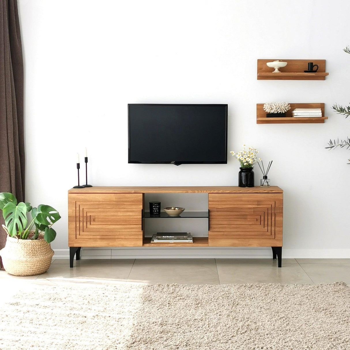 Comoda TV Joanne - Oak, Stejar, 50x12x15 cm