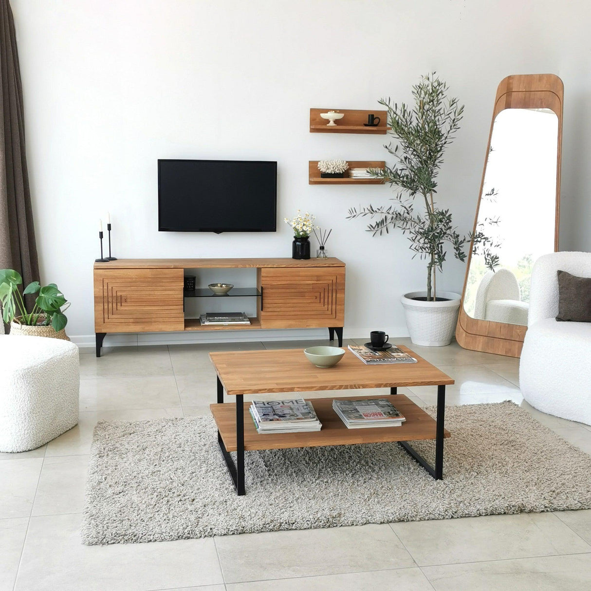 Comoda TV Joanne - Oak, Stejar, 50x12x15 cm