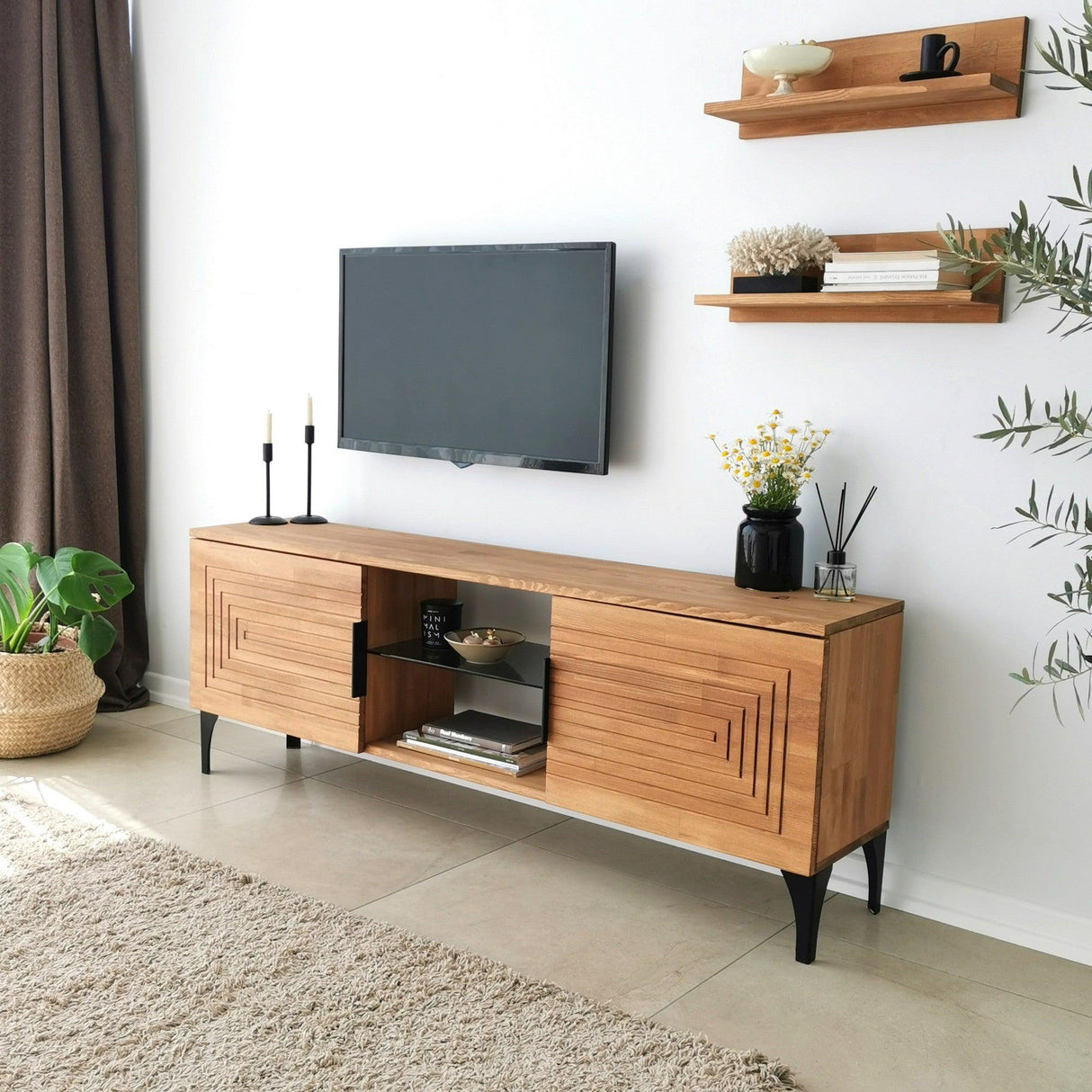 Comoda TV Joanne - Oak, Stejar, 50x12x15 cm