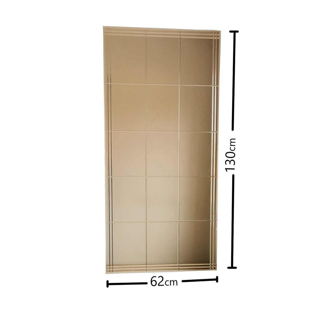 Oglindă NSTLA308d, Argint, 2x130x62 cm