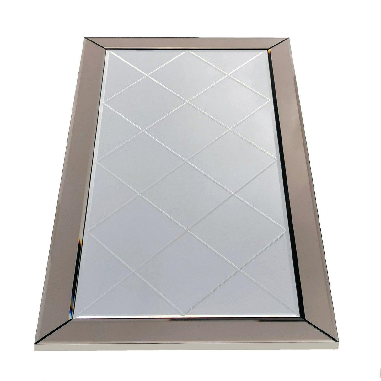 Oglinda decorativa Avant, Argint, 65x130x2 cm