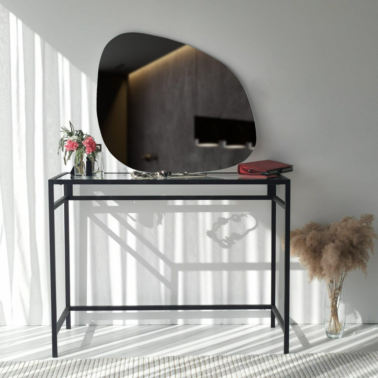 Oglindă Soho Ayna 75x58 cm, Alb, 2x58x75 cm