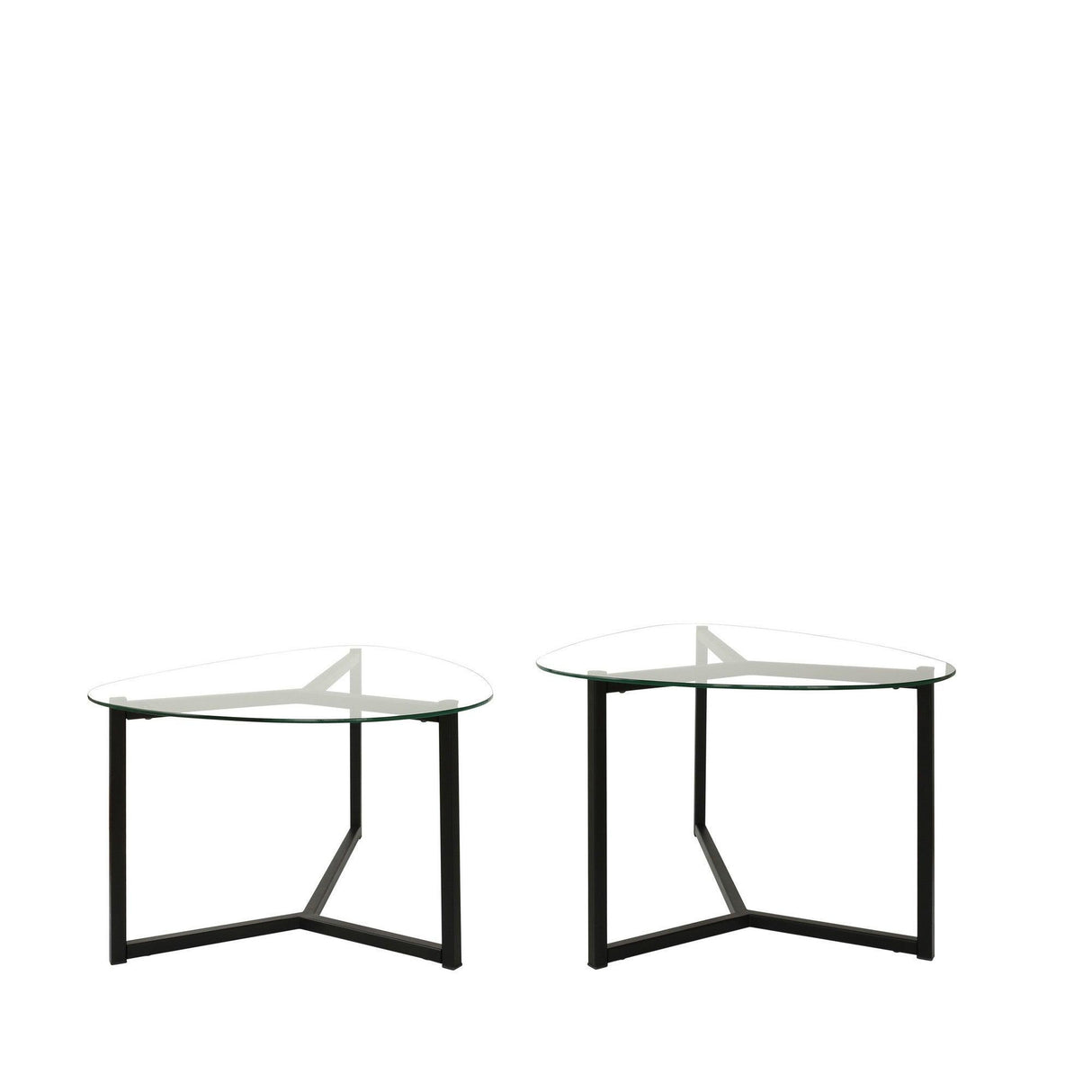 Set masuta de cafea Bellisimo - Black, Negru mat, 82x40x58 cm