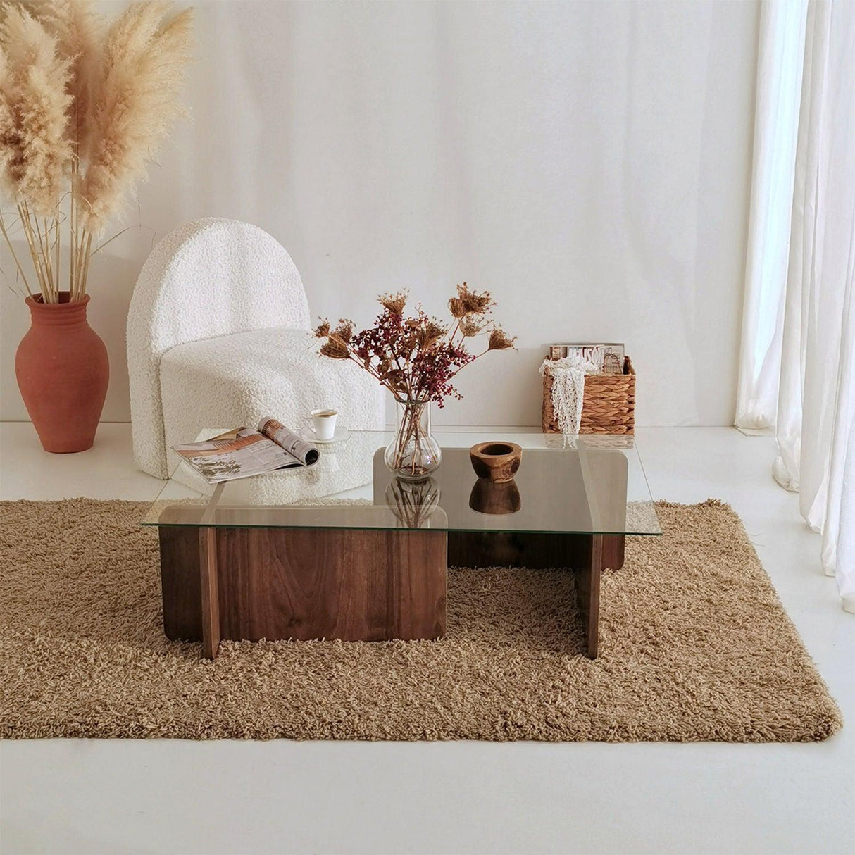 Măsuță de cafea Escape, Diverse culori, Diverse dimensiuni - Nuc - 105x65x30 cm | SKU: 552NOS2232 | Măsuță de cafea Escape, varianta Nuc - 105x65x30 cm, produs pentru amenajarea locuinței, disponibil online în România la CasaMob