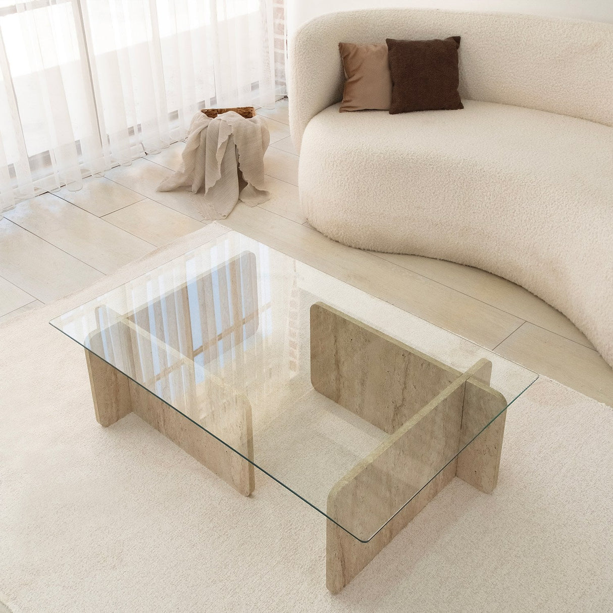 Măsuță de cafea Escape, Diverse culori, Diverse dimensiuni - Travertin - 105x65x30 cm | SKU: 552NOS2503 | Măsuță de cafea Escape, varianta Travertin - 105x65x30 cm, produs pentru amenajarea locuinței, disponibil online în România la CasaMob