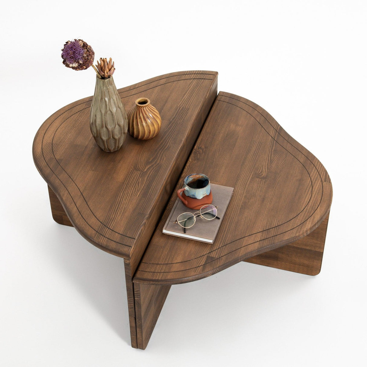 Masuta de cafea Reis Coffee Table, Gri, 90 x 40 x 45 cm - Nuc, SKU 552NOS2252