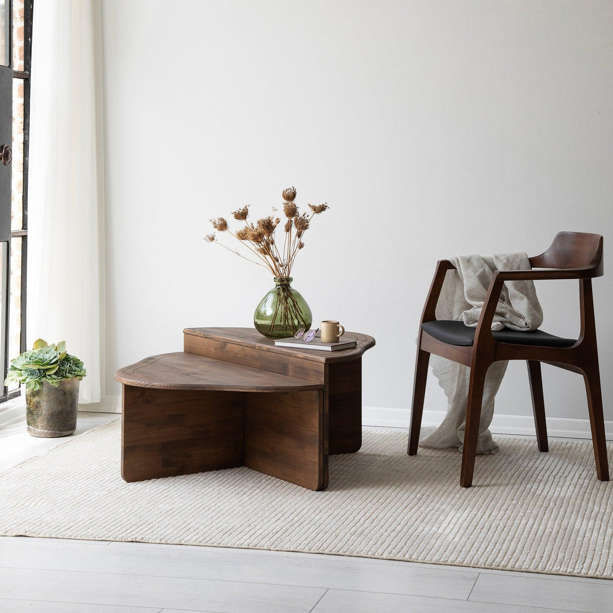 Masuta de cafea Reis Coffee Table, Gri, 90 x 40 x 45 cm - Nuc, SKU 552NOS2252