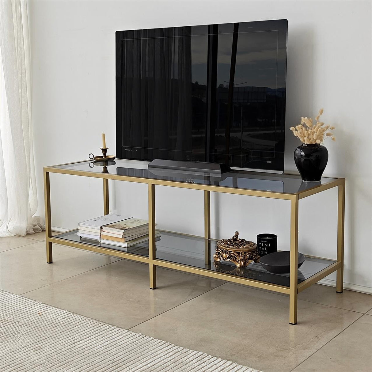 Mobila de baza 130x40 - Dark Grey Gold, SKU 552NOS2358