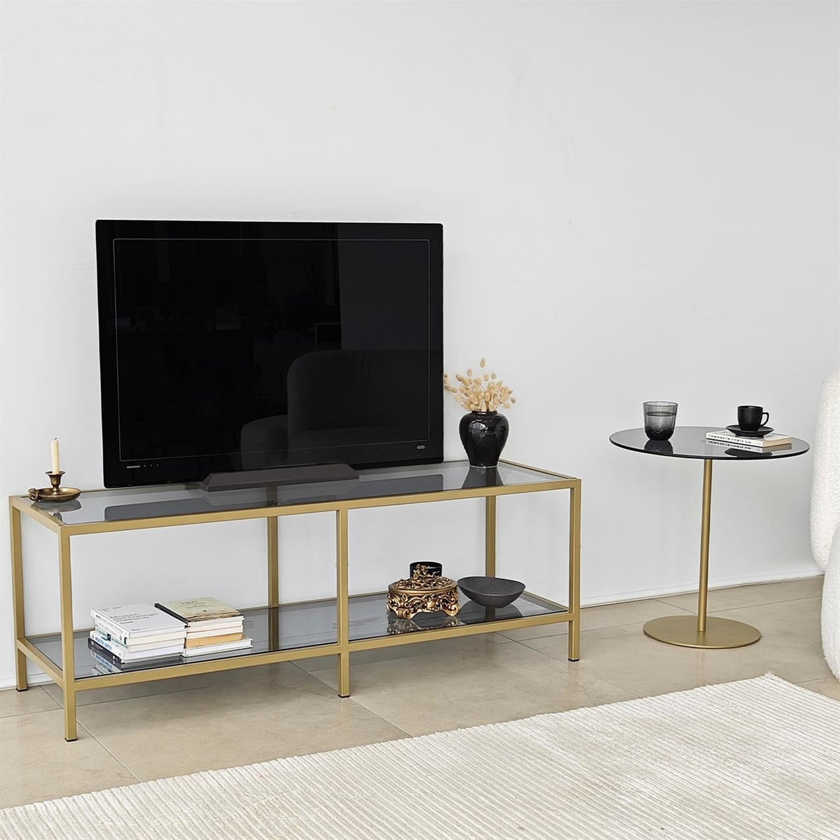 Mobila de baza 130x40 - Dark Grey Gold, SKU 552NOS2358
