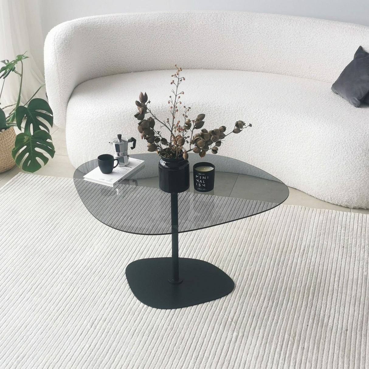 Măsuță de cafea Soho, Diverse culori, 85x67x40 cm - Gri închis - Negru | SKU: 552NOS2379 | Măsuță de cafea Soho, 85x67x40 cm, varianta Gri închis - Negru, produs pentru amenajarea locuinței, disponibil online în România la CasaMob